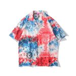 Retro Hawaiian Shirts Men And Women Couples Street Short-sleeved Shirts - Image 8