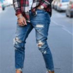 Hole men's jeans - Image 2