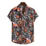 Men Short sleeved beach shirts men New printed T shirt - Image 4