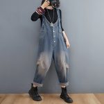 The New Loose Look Thin Jean Suspenders Women - Image 3