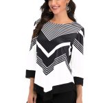Blouse with irregular hem - Image 3