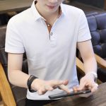 Polo Shirt For Men Casual Short Sleeve Polo Shirts Patchwork Turn-down Collar Zipper T-Shirt Summer Men Shirt Tops - Image 7