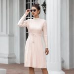Twisted lace midi sweater dress - Image 4