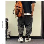 Overalls Men's Spring And Autumn Black Casual Harem Pants Elastic Waist - Image 9
