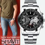 Men's Quartz Watch Stainless Steel Analog Waterproof Business Wristwatch Fashion - Image 4