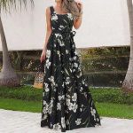 Sleeveless Belt Irregular Cake Maxi Dress - Image 7