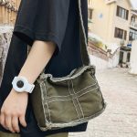 Japanese Ins Lazy Wind Bag Female Retro Raw Edge Student Single Shoulder Crossbody - Image 2