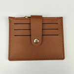 Short Small Card Holder Certificate Holder Women With Zipper - Image 4