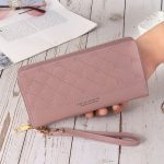 Long Crown Embroidery Thread Single Zip Clutch Wallet Women - Image 6
