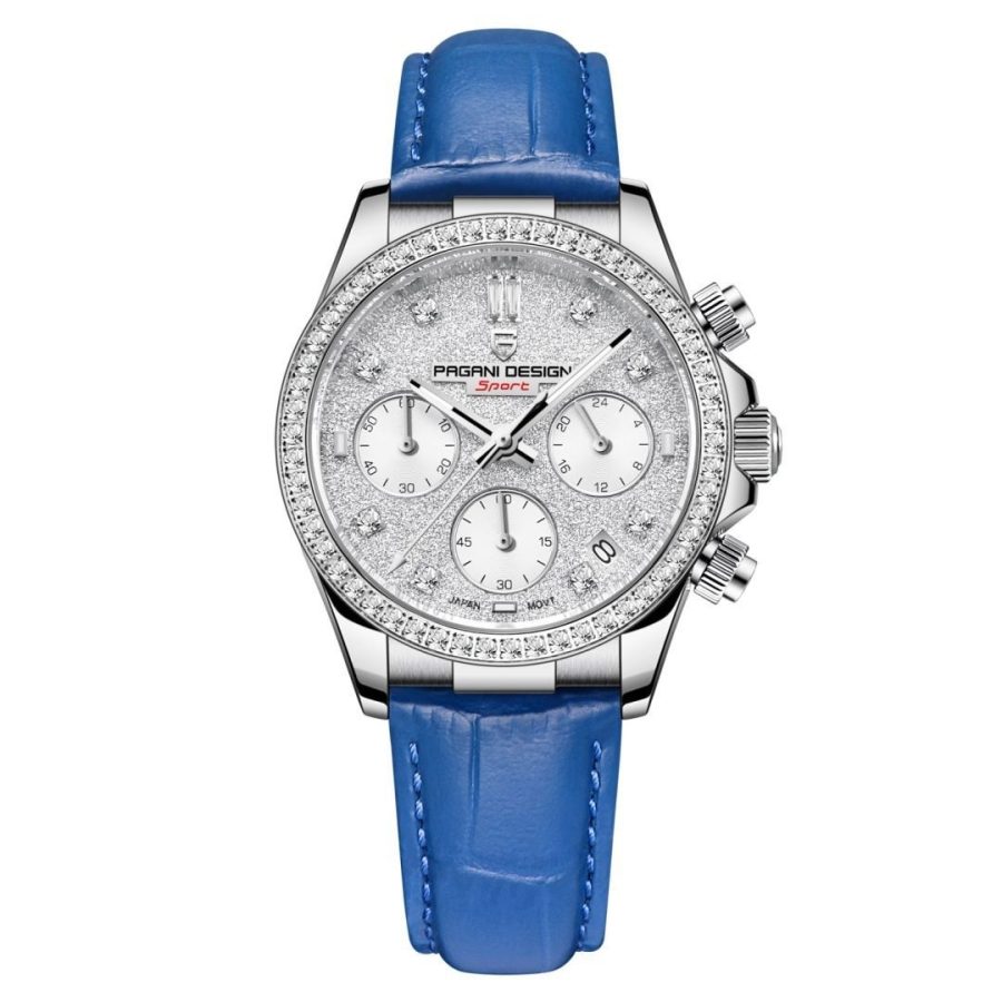 Fashion Diamond Calendar Luminous Fine Steel Women's Watch - Image 3