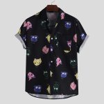 Slim Tops men shirts Printed - Image 3