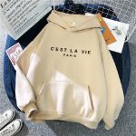 Loose Hooded Sweater Student Hoodie With Letter Print Sports Tops - Image 3