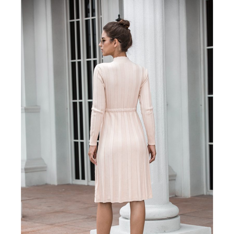 Twisted lace midi sweater dress - Image 3