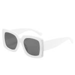 Trendy Large Frame Sunglasses Women Square Bright Black Sunglasses - Image 5
