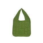 All-matching Solid Color Knitted Shoulder Bag - Image 3
