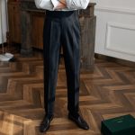 Men's Straight Pants Casual High Waist - Image 9