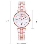 Ladies Watch Korean Style Trendy Student White Quartz - Image 2