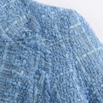 Retro loose suit tweed women's blazer jacket casual women streetwear - Image 8