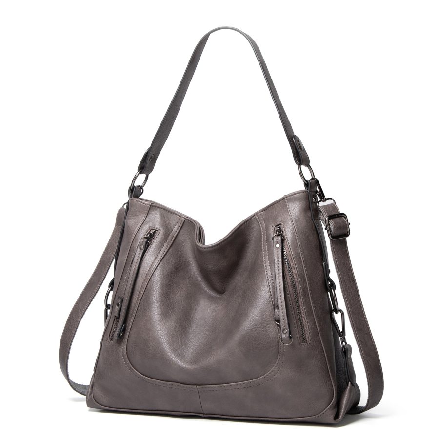 Fashion Large Capacity Totes Casual Handbag Shoulder Crossbody Retro Big Bag - Image 5