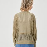 Women's Hollow Out Open Front Knit Lightweight Cardigan - Image 8