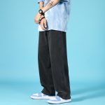 Straight Loose Jeans Men Casual Trousers Hip Hop Cargo Denim Pants With Zipper - Image 4