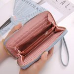 Long Crown Embroidery Thread Single Zip Clutch Wallet Women - Image 8