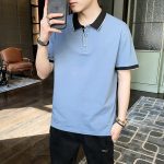Youth Half-sleeved T-shirts On Clothes Men's Polo Shirts - Image 4