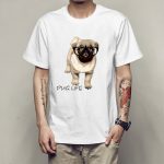 Personality spoof pug men T-shirt - Image 5