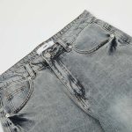 American High Street Washed Make Old Ripped Jeans Retro Slimming - Image 6