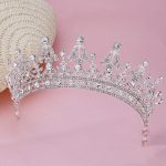 Queen Bridal Wedding Crown Headdress - Image 6