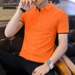 Polo Shirt For Men Casual Short Sleeve Polo Shirts Patchwork Turn-down Collar Zipper T-Shirt Summer Men Shirt Tops - Image 5