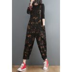 Summer Lean Print Jean Suspenders For Women - Image 2