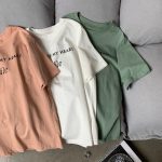 Letter printed T-shirt women white - Image 3