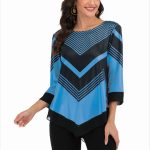 Blouse with irregular hem - Image 5