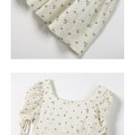 Sweet Print Pearl Square Tie Midi Dress - Image 6