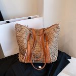 High-grade Large-capacity Woven Shoulder Bag For Women - Image 5