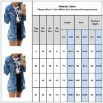 Down Jacket Loose Coat Jackets For Women Printed Tops denim - Image 2