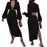 Autumn Fashion Pressed Pleated Waistless Women's Dresses - Image 7