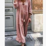 V-neck print maxi dress - Image 2