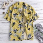 Hawaii Style Full Printing Turn-down Collar Men's Shirt Short Sleeve 2021 Summer Casual Shirts Men - Image 9