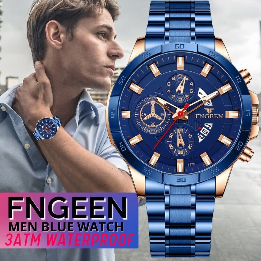 Waterproof Men Quartz Analog Watch Classic Stainless Steel Business Wristwatch - Image 8