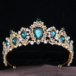 Baroque Rhinestone Crystal Bridal Crown - Image 4