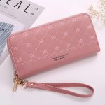 Long Crown Embroidery Thread Single Zip Clutch Wallet Women - Image 5