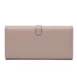 Long Metal Buckle Simple Tri-fold Clutch - Image 2