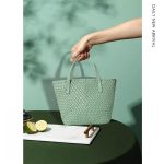Portable Shoulder Crossbody Large Capacity Woven Bag Tote Bag - Image 4