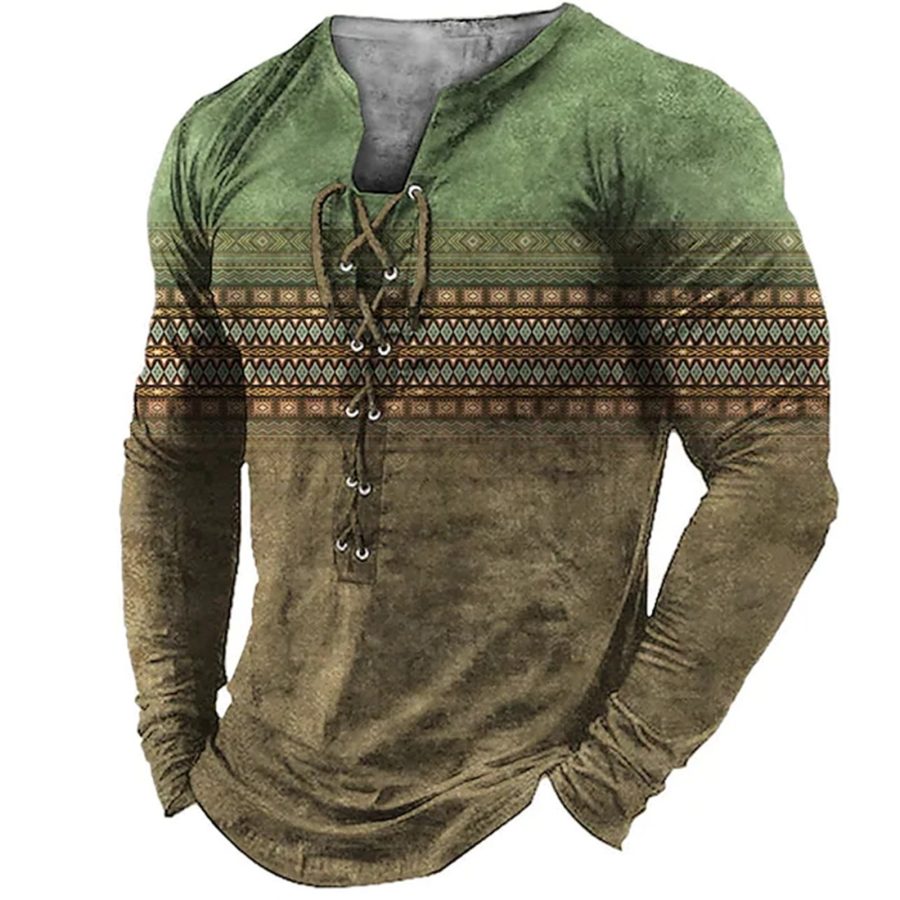 European And American Sports Long-sleeved Men's Print - Image 2