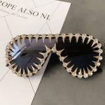 Steam Punk Diamond Oversized Sunglasses For Women Luxury - Image 7