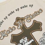 Cross Printed Cotton T-shirt For Men - Image 6