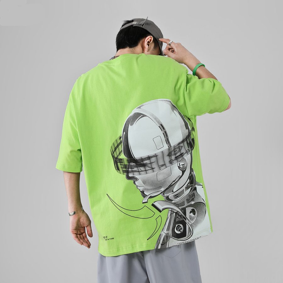 Summer short-sleeved T-shirt men - Image 4