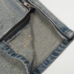 High Street Side Zipper Ripped Jeans Retro Washed Trendy Slim Fit Skinny Slim Looking - Image 5